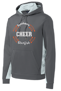 CHEER Performance Fleece Hooded Pullover / Gray & White / LMS Cheer - Fidgety