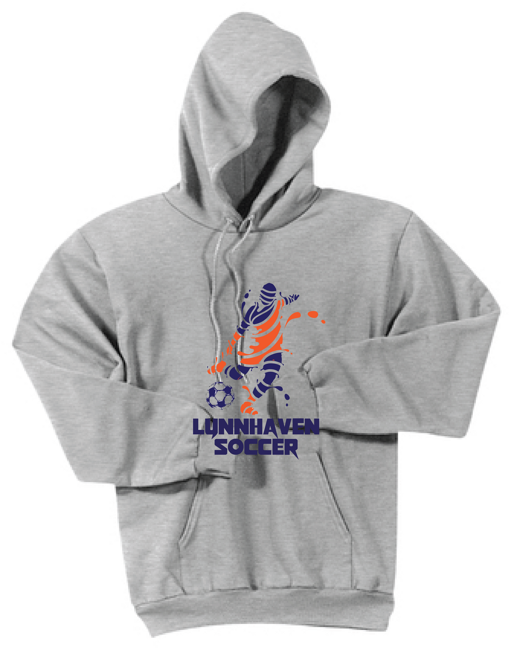 Lynnhaven Soccer Fleece Sweatshirt / Ash Gray / LMS Soccer - Fidgety