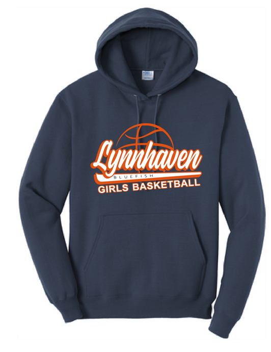 Fleece Crewneck Sweatshirt / Navy / Lynnhaven Middle Girls Basketball