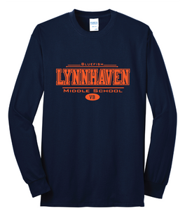 Lynnhaven Long Sleeve Cotton T-Shirt / Navy / LMS - Fidgety