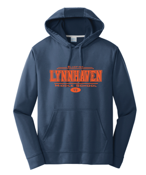 Lynnhaven Performance Hooded Sweatshirt / Navy / LMS - Fidgety
