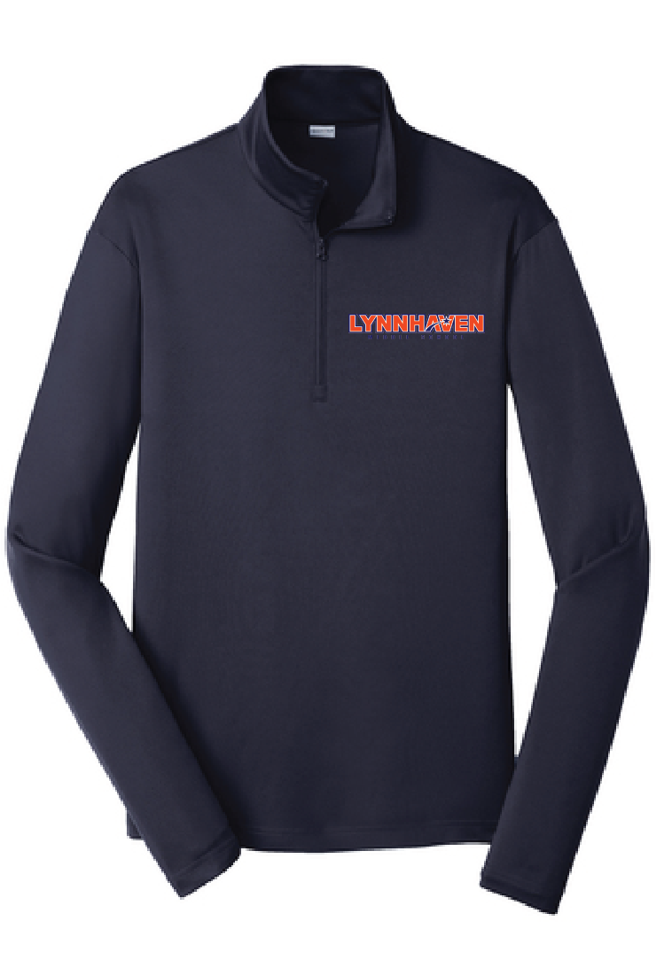 Men's 1/4 Zip Athletic Pullover / Navy / Lynnhaven Staff - Fidgety