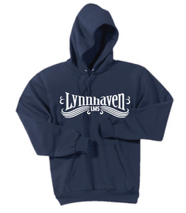 Lynnhaven Swirl Fleece Hooded Sweatshirt / Navy / LMS - Fidgety