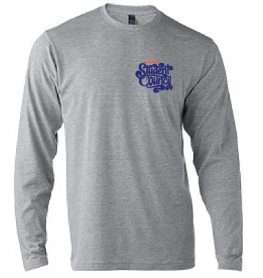 Long Sleeve Softstyle T-Shirt (Youth & Adult) / Heather Gray / Lynnhaven Student Council