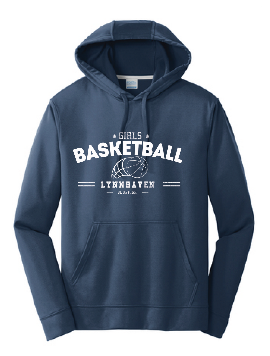 Performance Fleece Sweatshirt / Navy Blue / Lynnhaven Basketball - Fidgety