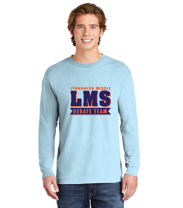 Comfort Colors Long Sleeve Tee / Chambray / Lynnhaven Debate