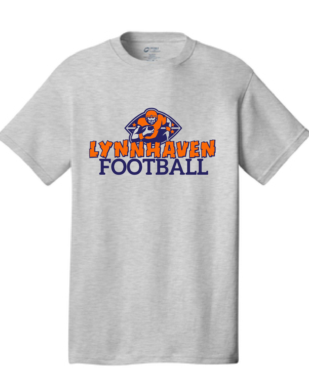 Cotton T-Shirt / Ash Gray / Lynnhaven Football