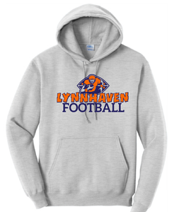 Fleece Hooded Sweatshirt (Youth & Adult) / Ash Gray / Lynnhaven Football
