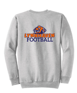 Fleece Crewneck Sweatshirt (Youth & Adult) / Ash Gray / Lynnhaven Football