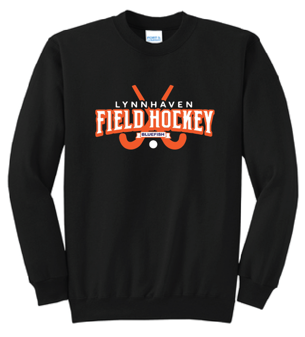 Fleece Crewneck Sweatshirt / Black / Lynnhaven Middle School Field Hockey
