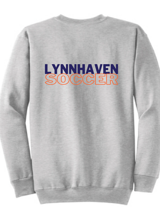 Fleece Crewneck Sweatshirt / Ash Gray / Lynnhaven Soccer