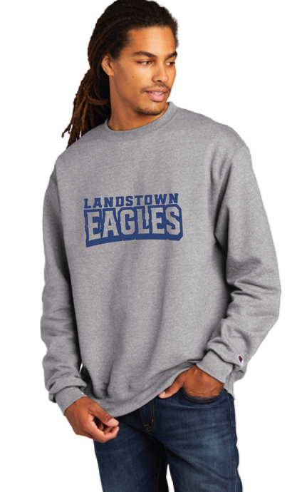 Powerblend Crewneck Sweatshirt / Light Steel / Landstown High School Soccer