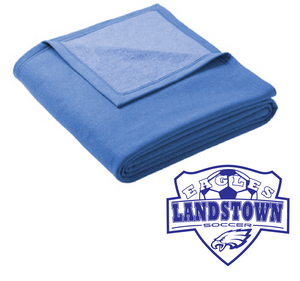 Oversized Core Fleece Sweatshirt Blanket / Heather Royal / Landstown High School Soccer