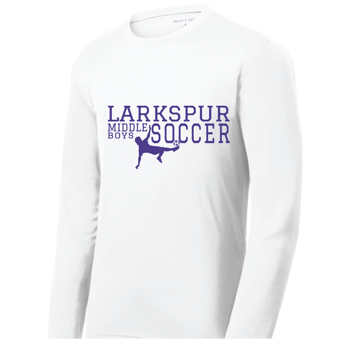 Dri-fit Performance Long Sleeve Shirt / White / Larkspur Boys Soccer