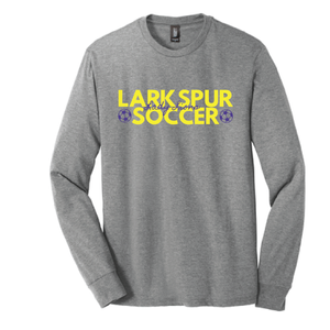 Long Sleeve Triblend Tee / Heather Gray / Larkspur Middle Girls Soccer
