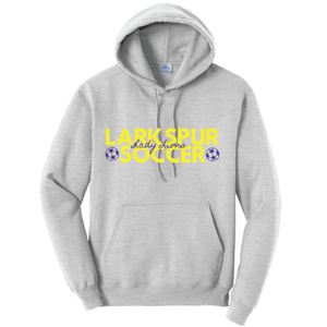 Fleece Hooded Sweatshirt / Charcoal Gray / Larkspur Middle Girls Soccer