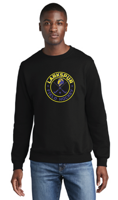 Core Fleece Crewneck Sweatshirt (Youth & Adult) / Black / Larkspur Middle School Field Hockey