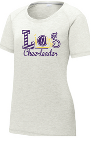 LIONS Tri-Blend Scoop Neck T-shirt/ Light Gray Heather / Larkspur Cheer - Fidgety