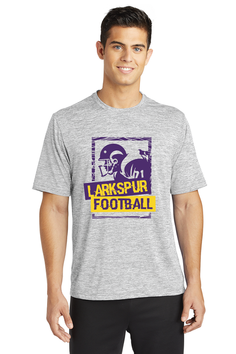 Electric Heather Tee / Silver / Larkspur Middle School Football