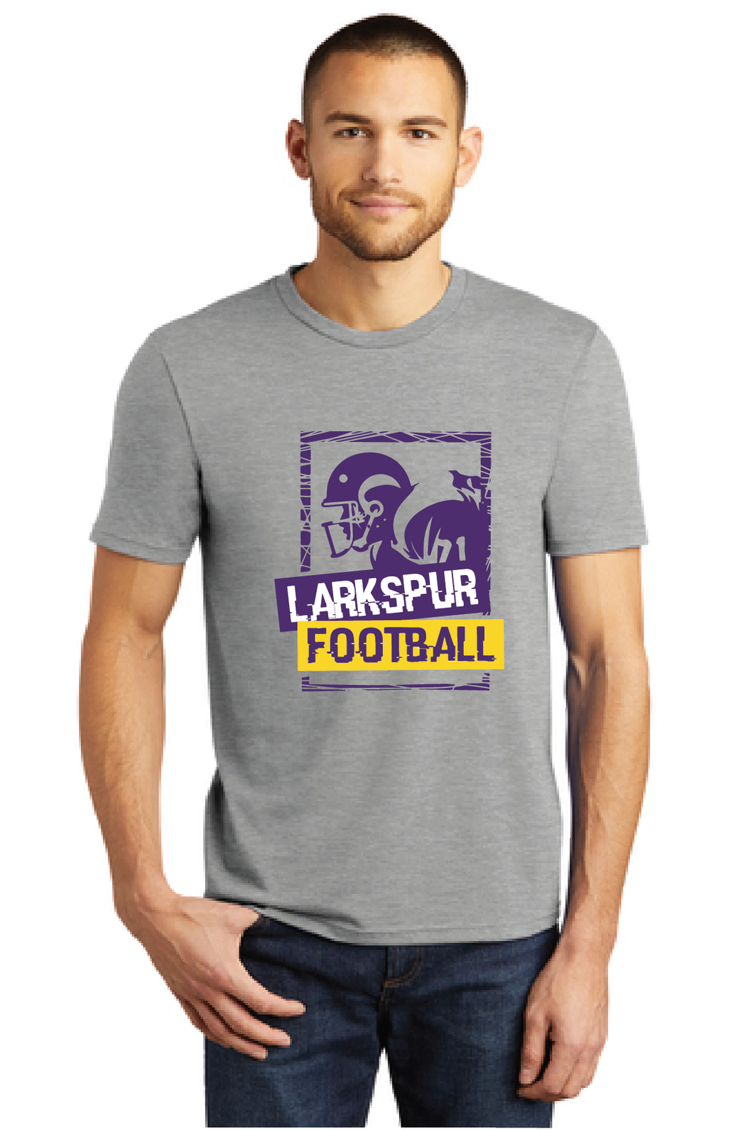 Perfect Tri Tee / Grey Frost / Larkspur Middle School Football