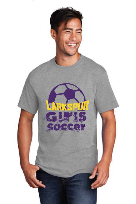 Core Cotton Tee / Athletic Heather / Larkspur Middle School Girls Soccer