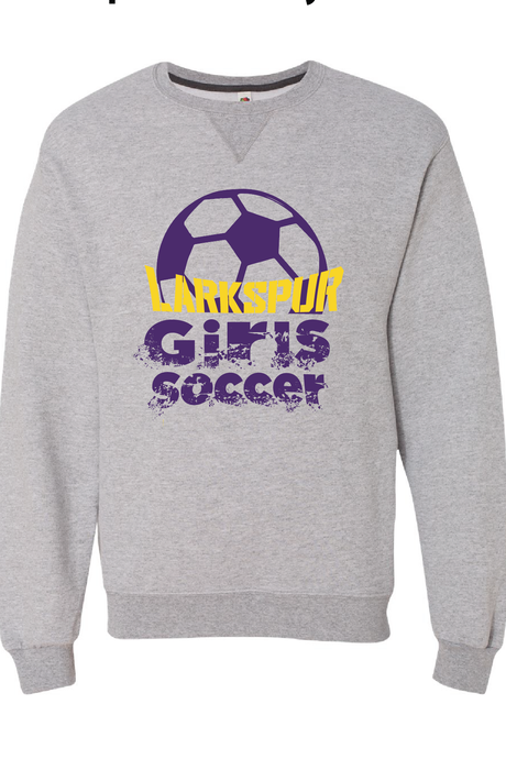 Sofspun Crewneck Sweatshirt / Athletic Heather / Larkspur Middle School Girls Soccer