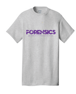 Short Sleeve T-Shirt / Ash Gray / Larkspur Forensics - Fidgety