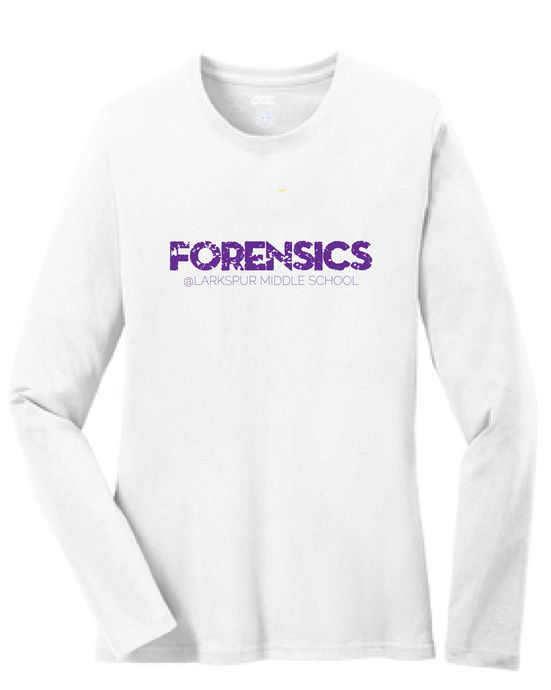 Long Sleeve Shirt / White / Larkspur Forensics - Fidgety