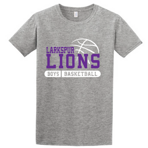 Tri-blend Short Sleeve T-Shirt (Youth & Adult) / Heather Grey / Larkspur Basketball
