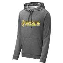 Tri-Blend Wicking Fleece Hooded Sweatshirt / Dark Grey Heather / Larkspur Middle School Wrestling