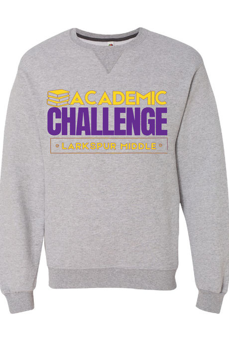 Sofspun Crewneck Sweatshirt / Athletic Heather / Larkspur Middle Academic Challenge