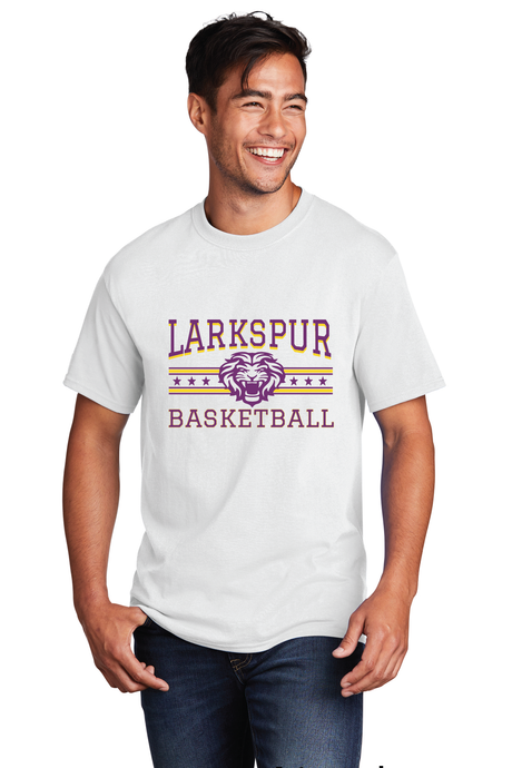 Core Cotton Tee / White / Larkspur Middle Boys Basketball