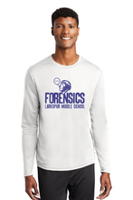 RacerMesh Long Sleeve Tee / White / Larkspur Middle School Forensics