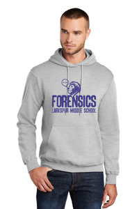 Core Fleece Pullover Hooded Sweatshirt (Youth & Adult) / Ash / Larkspur Middle School Forensics