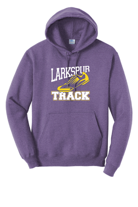 Core Fleece Pullover Hooded Sweatshirt (Youth & Adult) / Purple / Larkspur Middle School Boys Track