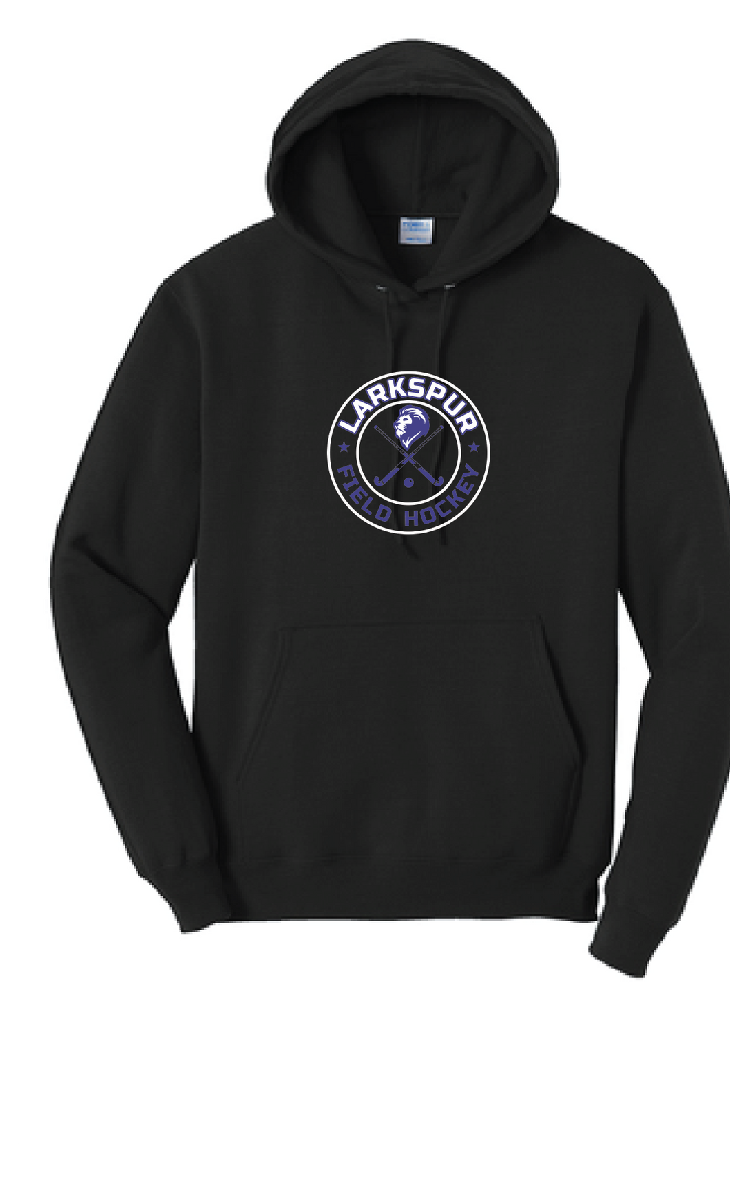 Core Fleece Pullover Hooded Sweatshirt (Youth & Adult) / Black / Larkspur Middle School Field Hockey