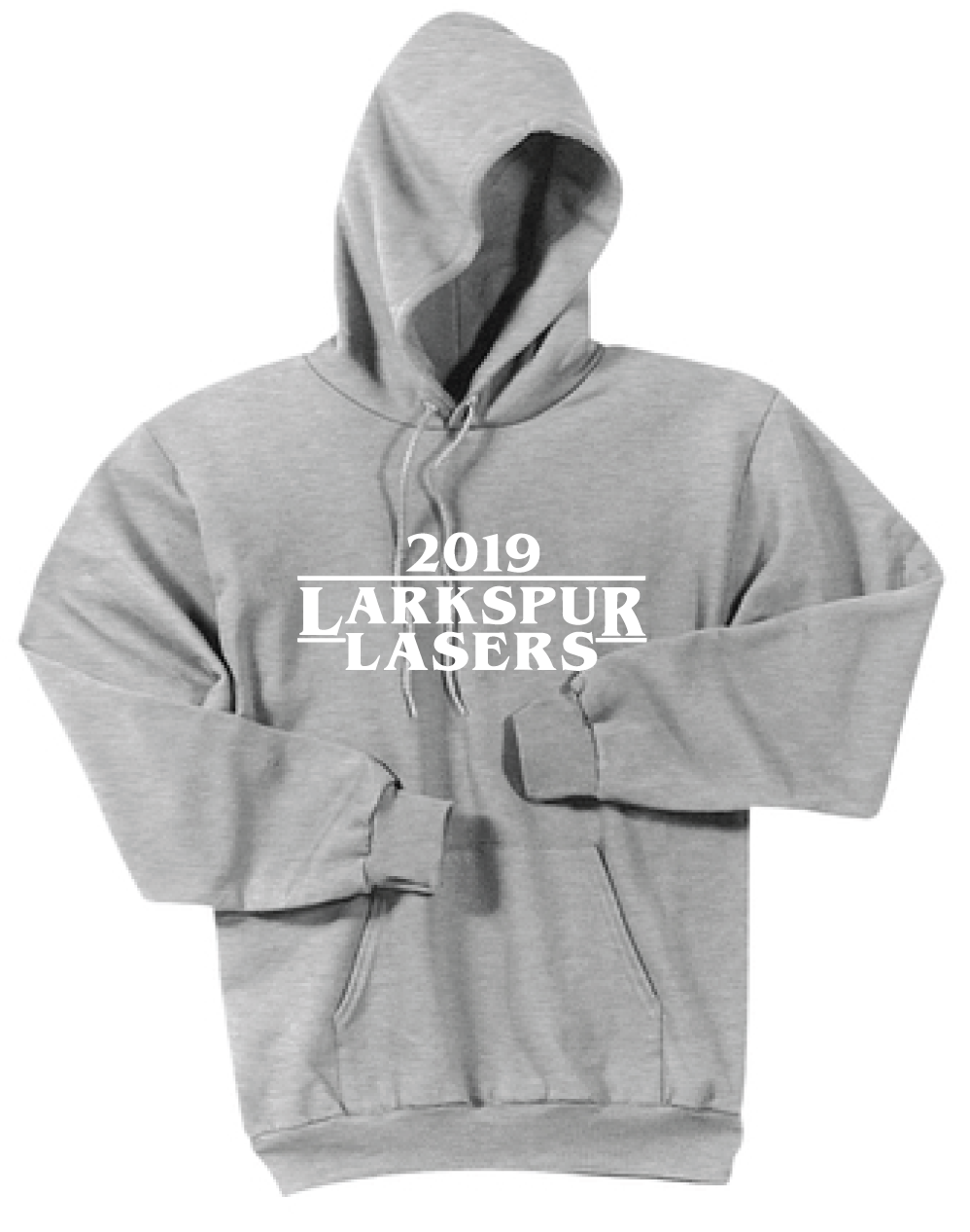 Fleece Hoody (Youth & Adult) / Athletic Gray / Larkspur Lasers Swim - Fidgety