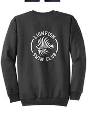 Core Fleece Crewneck Sweatshirt / Charcoal / Lionfish Swim Club