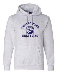 Core Fleece Hooded Sweatshirt / Ash Gray / Beach Boyz Wrestling