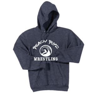 Core Fleece Hooded Sweatshirt / Heather Navy / Beach Boyz Wrestling - Fidgety