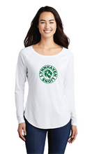 Long Sleeve Tri-Blend Wicking Scoop Neck Raglan Tee / White / Lynnhaven Elementary Staff