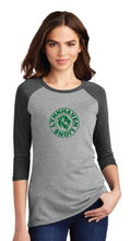 Women's Perfect Tri 3/4-Sleeve Raglan / Grey Black / Lynnhaven Elementary Staff