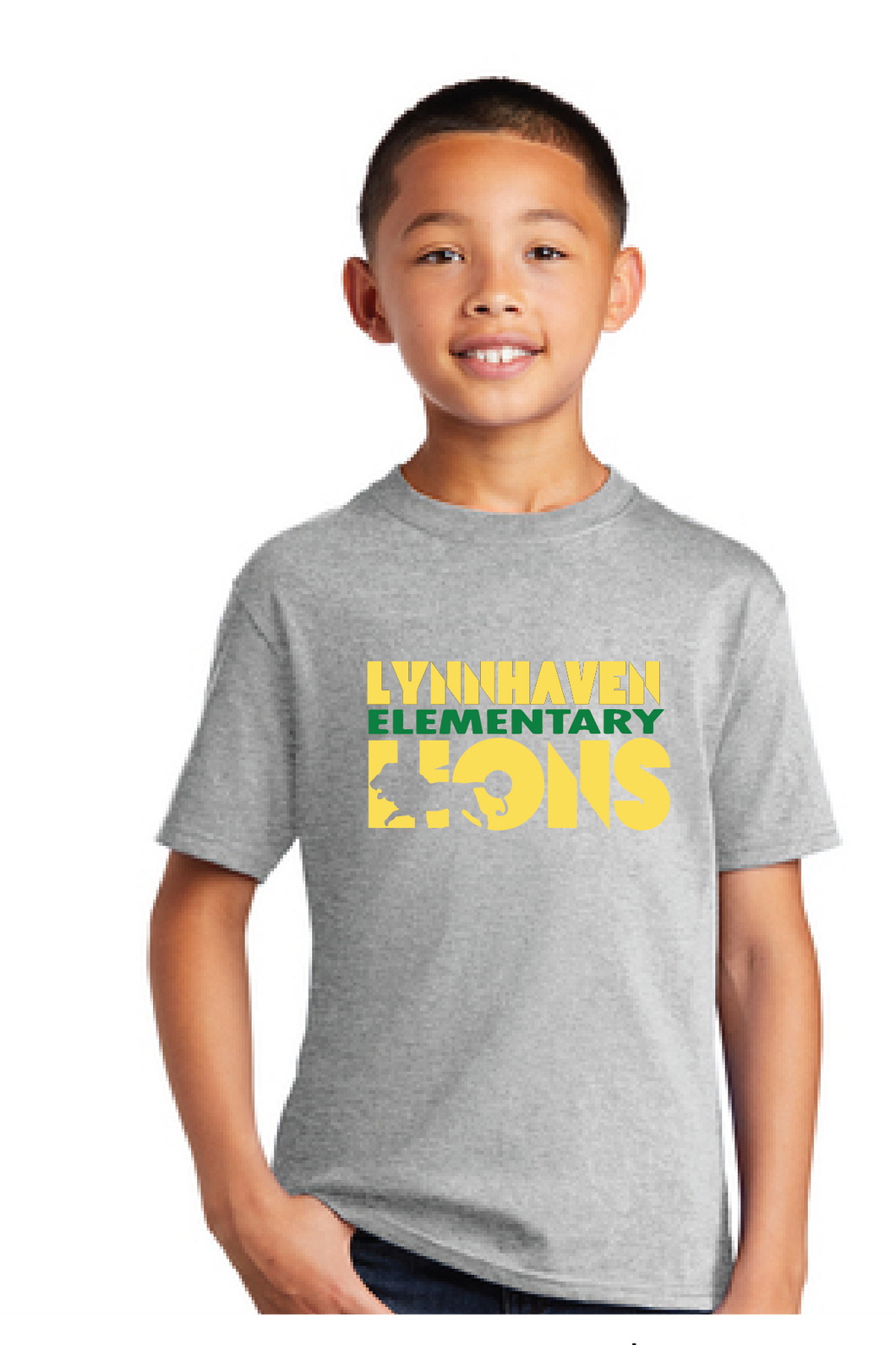 Core Cotton Tee (Youth & Adult) / Athletic Heather / Lynnhaven Elementary
