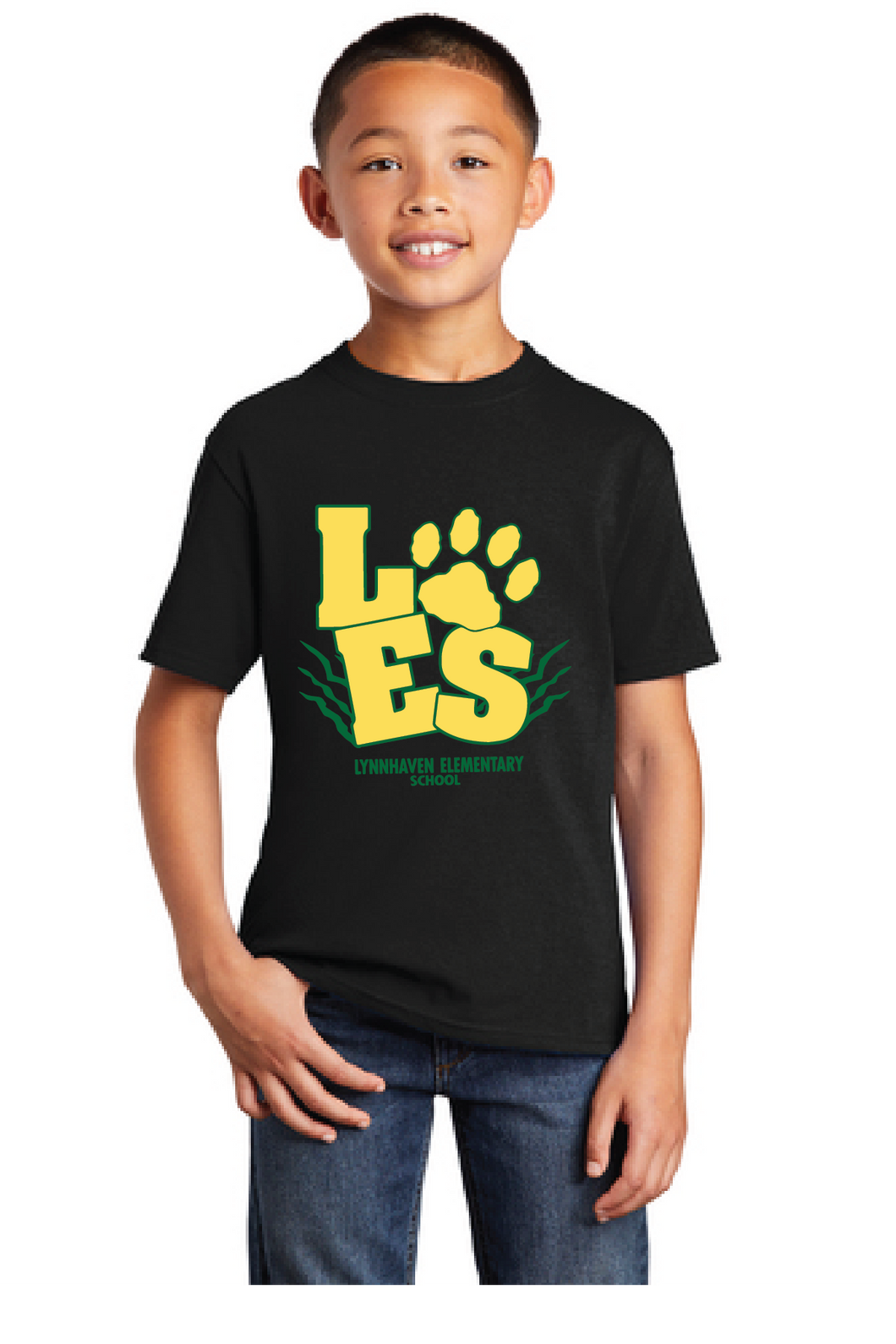 Core Cotton Tee (Youth & Adult) / Black / Lynnhaven Elementary