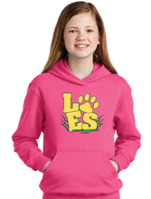 Core Fleece Pullover Hooded Sweatshirt (Youth & Adult) / Pink / Lynnhaven Elementary