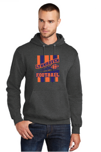 Core Fleece Pullover Hooded Sweatshirt (Youth & Adult) / Charcoal / Lynnhaven Football