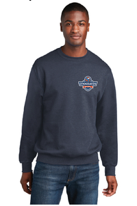 Crewneck Fleece Sweatshirt / Heather Navy / Lynnhaven Middle Volleyball