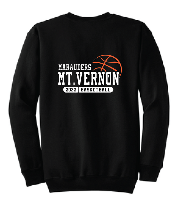 Fleece Crewneck Sweatshirt / Black / Mt. Vernon Basketball