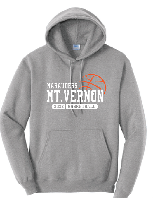 Fleece Hooded Sweatshirt / Athletic Heather / Mt. Vernon Basketball