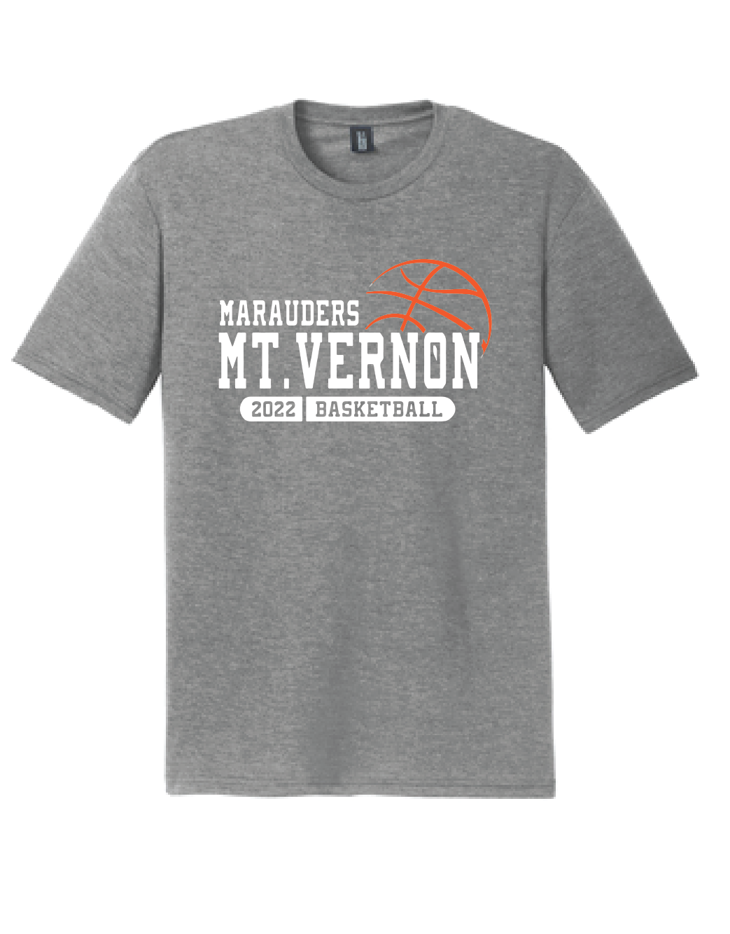 Softstyle Short Sleeve Tee / Heather Grey / Mt. Vernon Basketball